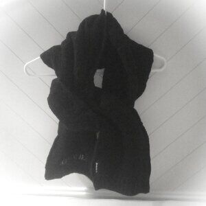 NWOT Armani Jeans Black Wool Blend Scarf